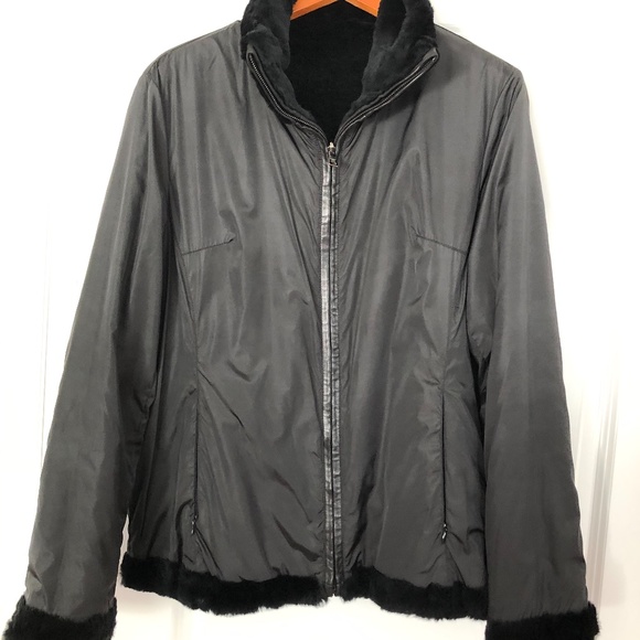 Andrew Marc NY Black Sheared Rabbit Jacket/Final Price - Picture 10 of 15
